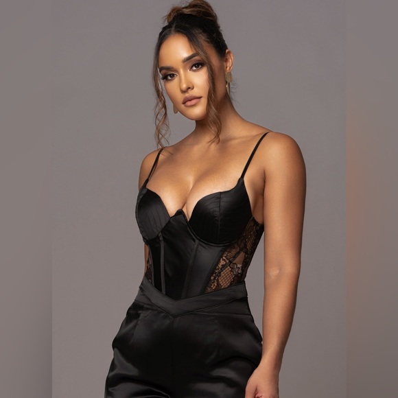 JLUXLABEL Black Lace Bodysuit - Picture 3 of 4